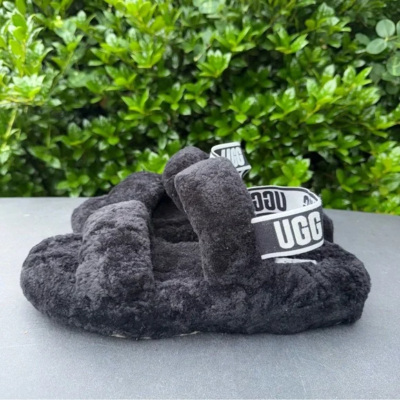 UGG Black Slide Sandals with Logo Straps UGG Men main image 3